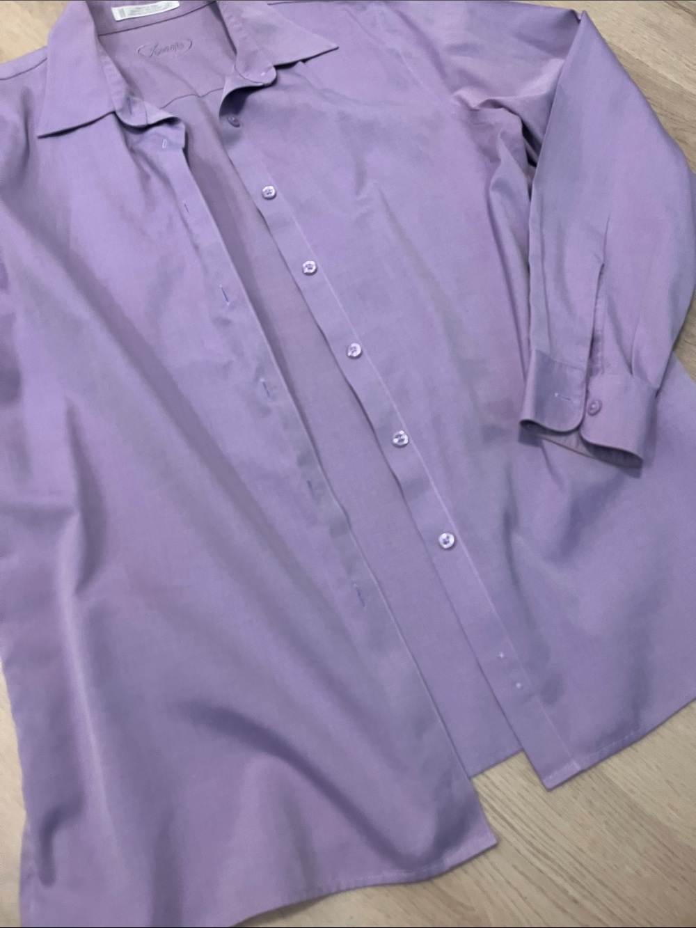 Foxcroft Women’s Lavender Dress Shirt - Picture 3 of 4